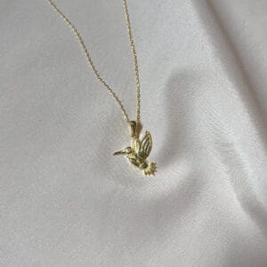 Kuşlu Kolye Gold