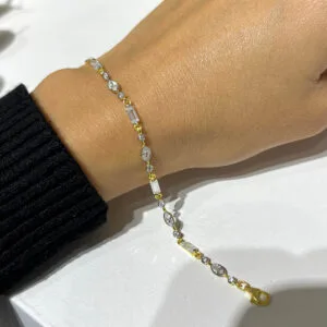 Mix Taşlı Bileklik Işıltılı (gold)