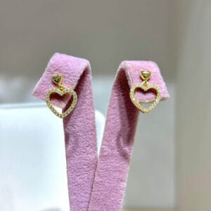 Sallantı kalp küpe