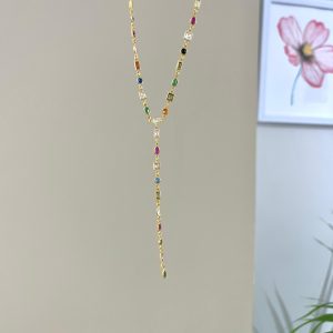 Renkli Taşlı Kolye Y Model