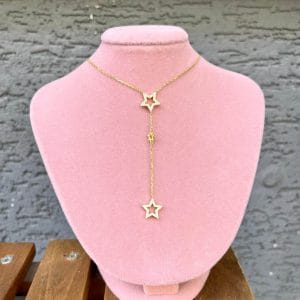 Yıldızlı Y model Kolye