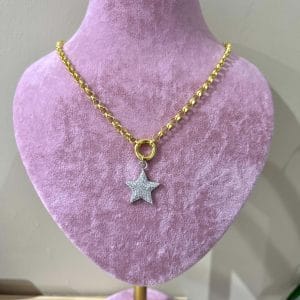 Yıldızlı Charm Kolye