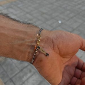 Siyah Bileklik Silver