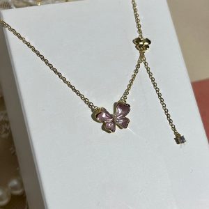 Kelebek Kolye Pembe
