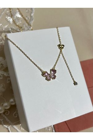 Kelebek Kolye Pembe