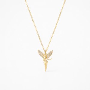 Melek kolye gold