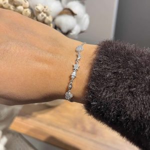 Ay Yıldız Bileklik Silver